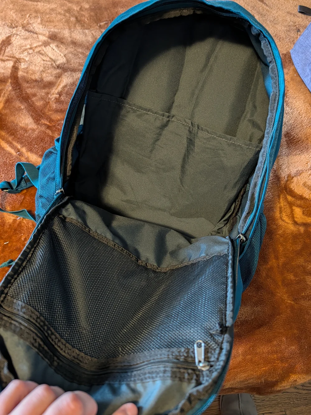 Nike Backpack in Teal with Neon Yellow Logo